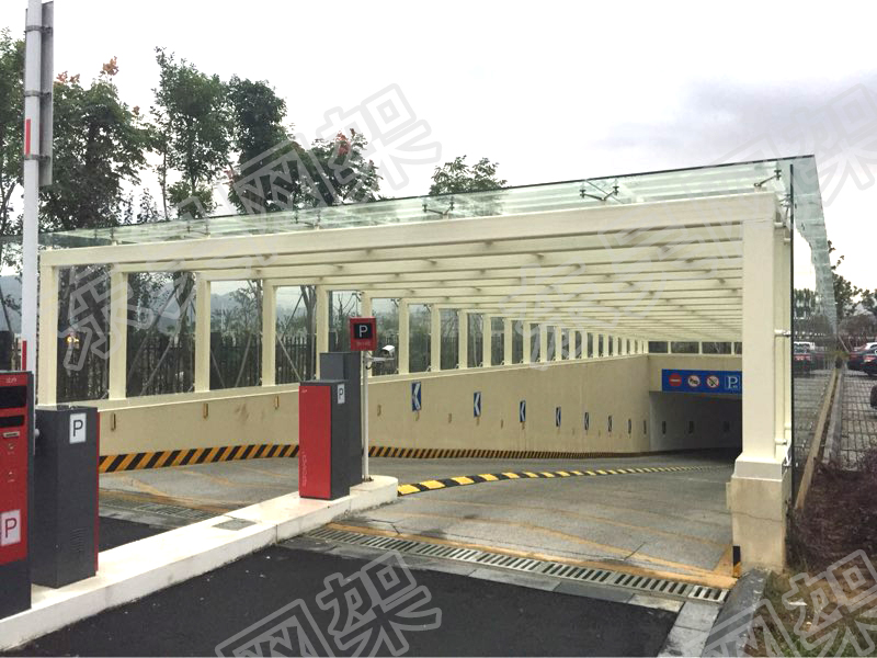 廣場(chǎng)地下車庫出入口玻璃雨棚 (18).jpg